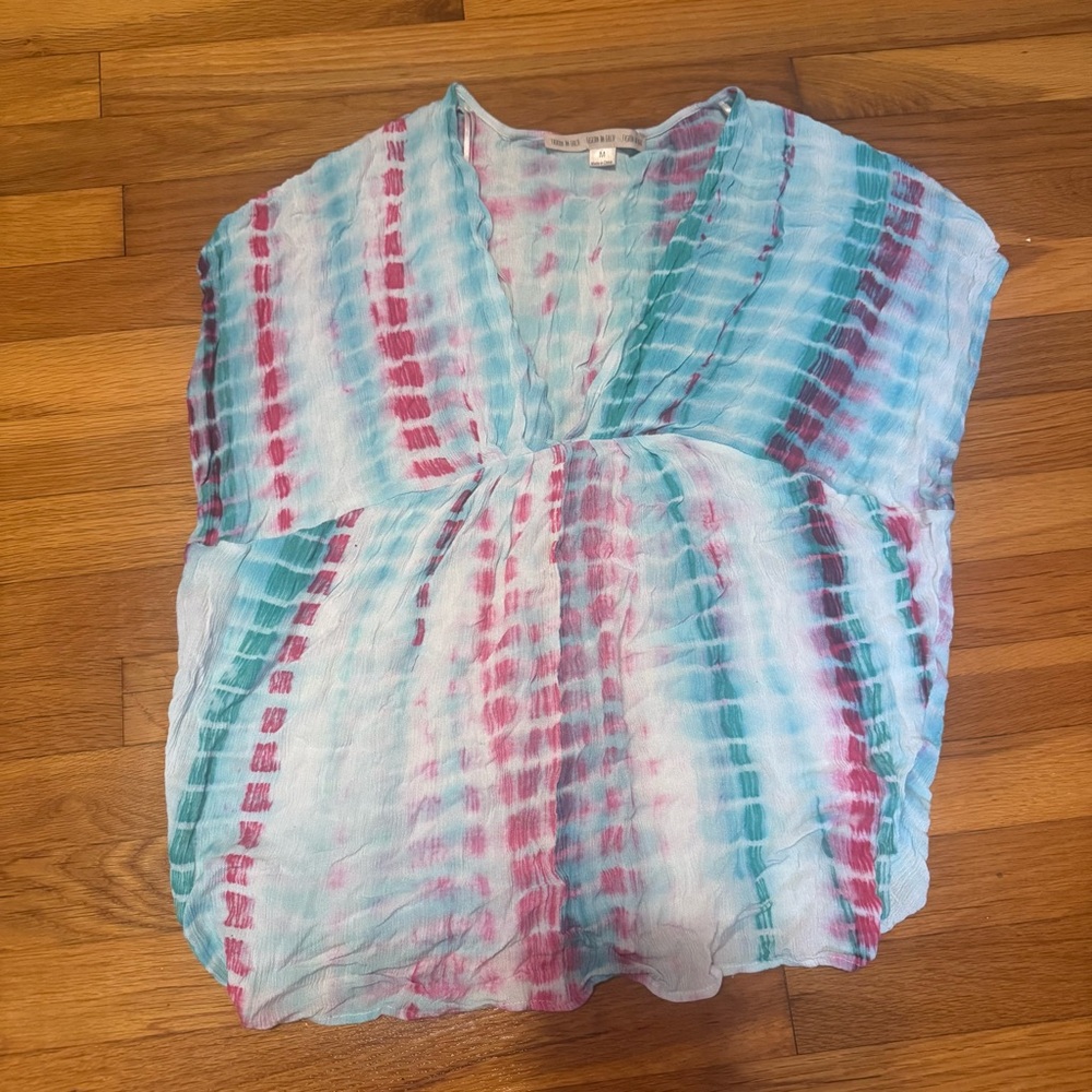 fashion on earth tie dye oversized cover up